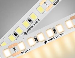 Ambrella Светодиодная лента Ambrella Light GS3201 2835 180Led /14.4W m/ 24V IP20 3000K 5m LED Strip 24V GS3201