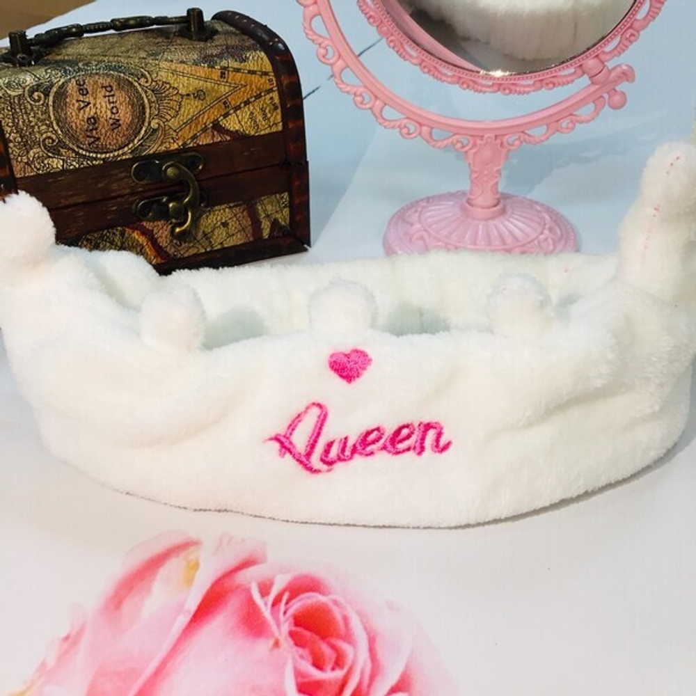 Повязка на голову «Кокетка - Queen», микс 3 цвета, 21*10см