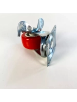 Колесо мебельное с поворотным колесом и тормозом, 4 шт