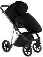 Детская коляска Roan Sol Vintage Luxury 2.0 3 в 1 с автокреслом Pituso Baesa Pro Black,Beige Canopy VIN 05/CB Caviar Black/Nickel/руч.Black