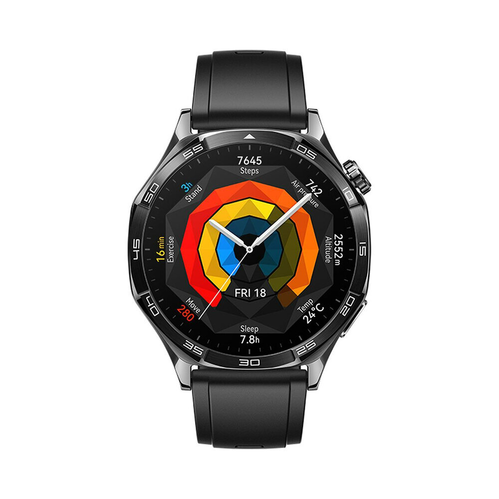 Умные часы HUAWEI Watch GT 5, (VLI-B19), Черный фторэластомер, (55020DGL)