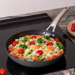 СКОВОРОДА C АНТИПРИГАР. 3Х СЛОЙНЫМ ПОКРЫТ. DAIKIN, СЕРИЯ "CHEF" AGNESS 26*5.0CM, АНОДИРОВАН.АЛЮМИНИЙ