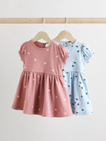 Платье для девочки Next AC0-594, 2 шт., Розовый, Голубой