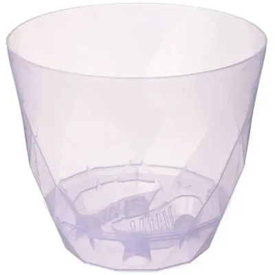 Горшок для орхидей Laurel D175мм, 2,3л с поддоном (сиреневый транспарент)