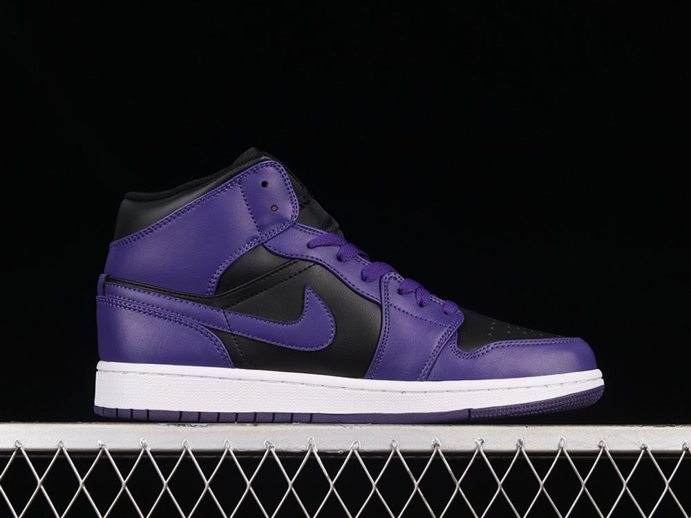 Jordan 1 Mid Purple Black