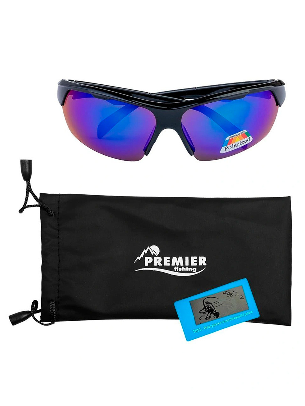 Очки поляризационные PREMIER в чехле (серый) (PR-OP-55408-G-B)