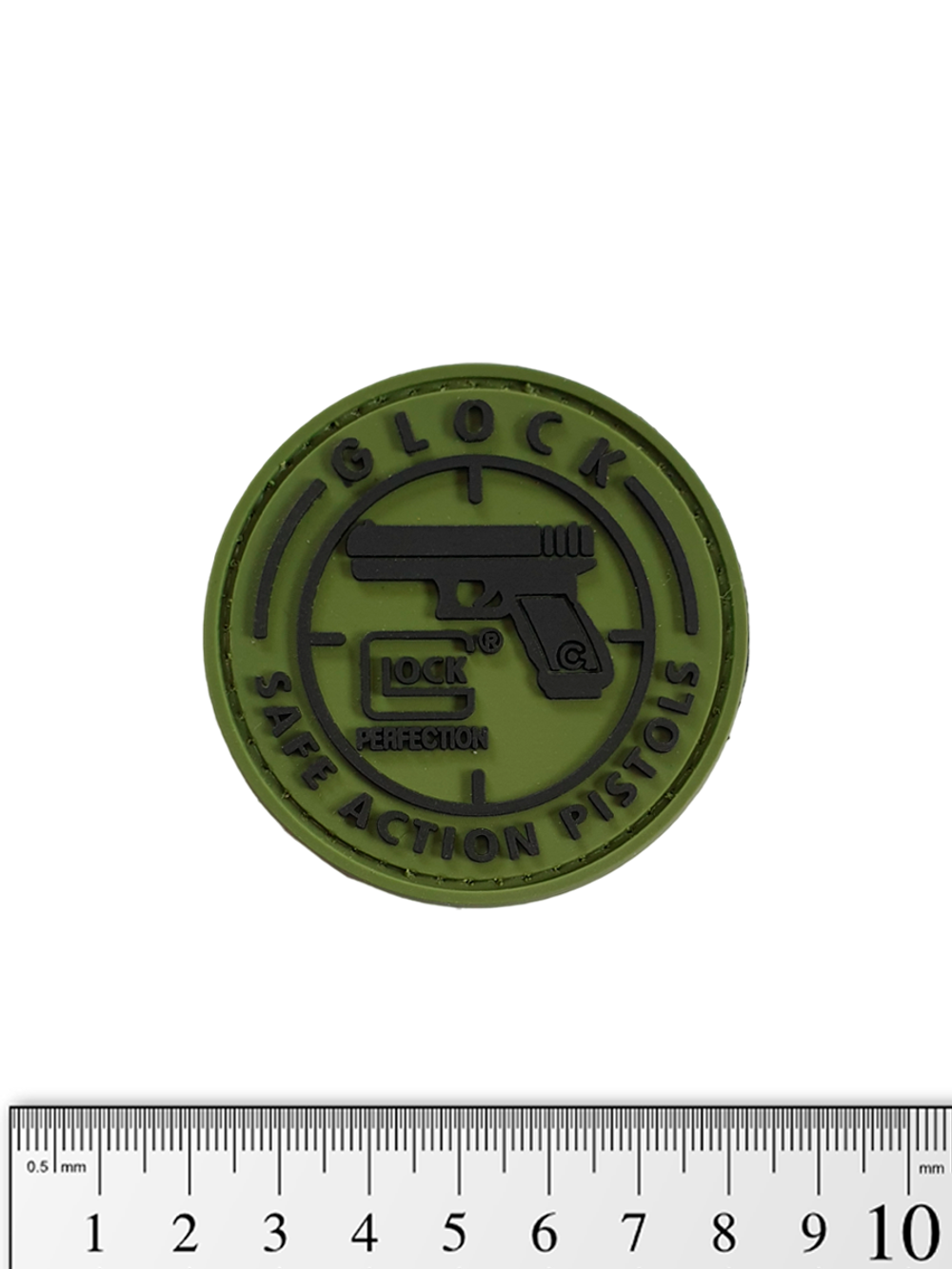 Шеврон Glock Safe Action Pistols PVC. Олива