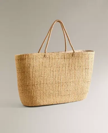 ZARA HOME БОЛЬШАЯ СУМКА-ТОУТ, НАТУРАЛЬНЫЙ
