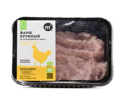 Фарш куриный особый из охлажденного мяса цыпленка-бройлера, Ферма М2, 400 г