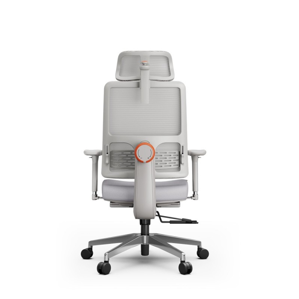 Эргономичное компьютерное кресло FoxGear NETZ модель M, серый (FG-NETZ-M-GY)