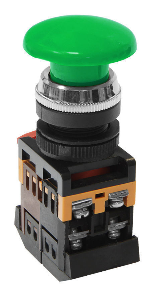 Кнопочный выключатель AEA-22 гриб зеленый 1з+1р