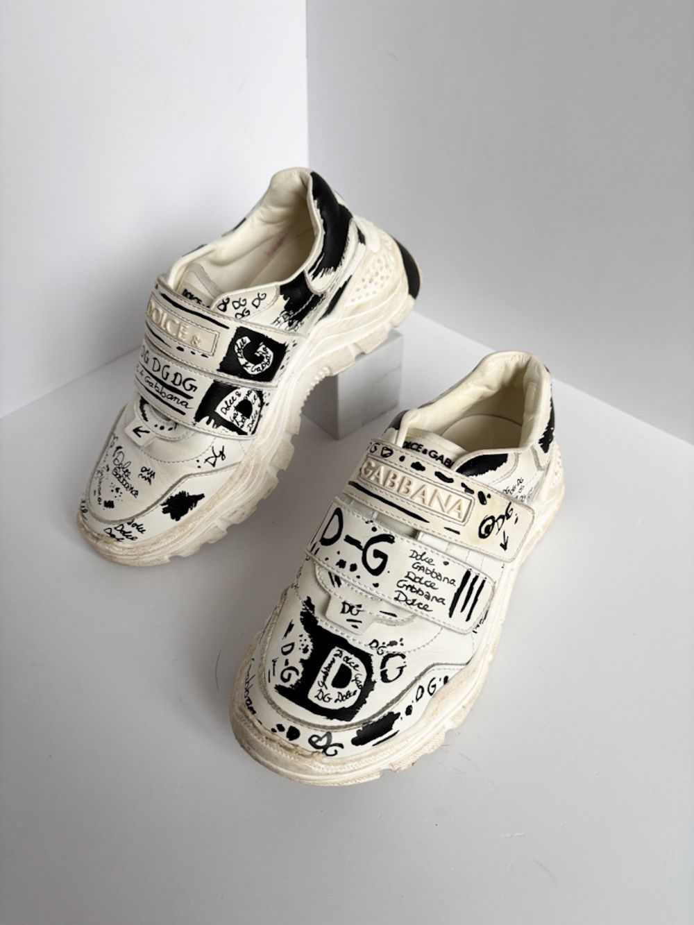 Кожаные кроссовки Dolce & Gabbana, 30