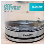 Чайник SCARLETT SC-EK27G103, 1,8 л, 1800 Вт, закрытый нагревательный элемент, стекло, черный