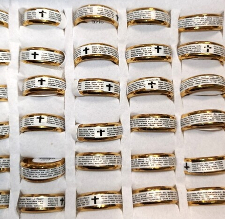 Кольцо Молитва Господня: набор с 17 по 22 размер (Сев)