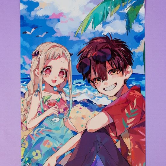 Набор постеров "Туалетный мальчик Ханко-кун" 8 шт, 42х29см