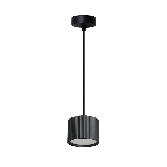 Светильник потолочный Feron Barrel HL4588 ARIA levitation 12W, 230V, GX53, черный, на подвесе 1,7 м