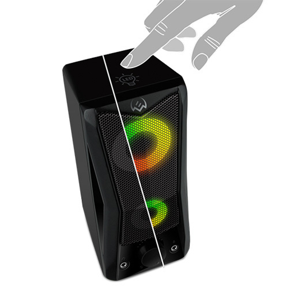 Колонки SVEN 445, черный (6 Вт, питание USB, подсветка)