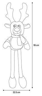 Игрушка для собак Олень MARCUS 22,5x10x55 см, коричневая, Flamingo