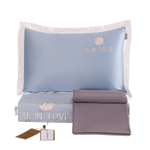 Комплект постельного белья Сатин-Шелк Я IN LOVE на резинке LVR011