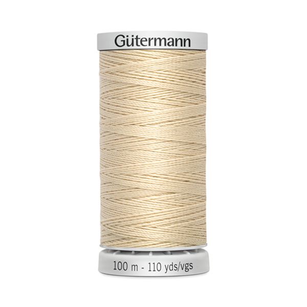 Нитки суперкрепкие Gutermann Extra Strong M782 №40 (100 метров), 5 кат. | 414 св.кремово-бежевый