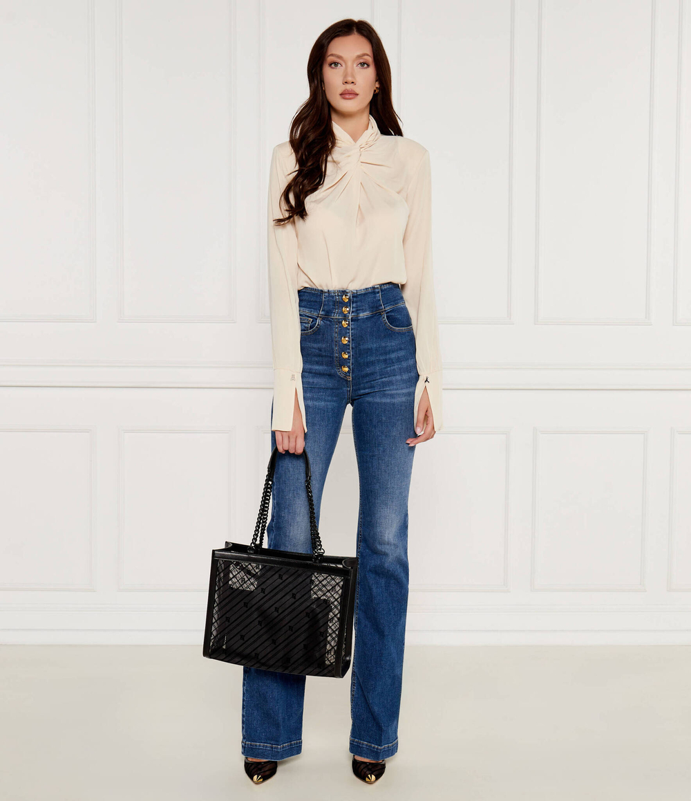 Сумка-шопер + поясная сумка Elisabetta Franchi - черный(BS40A46E2)