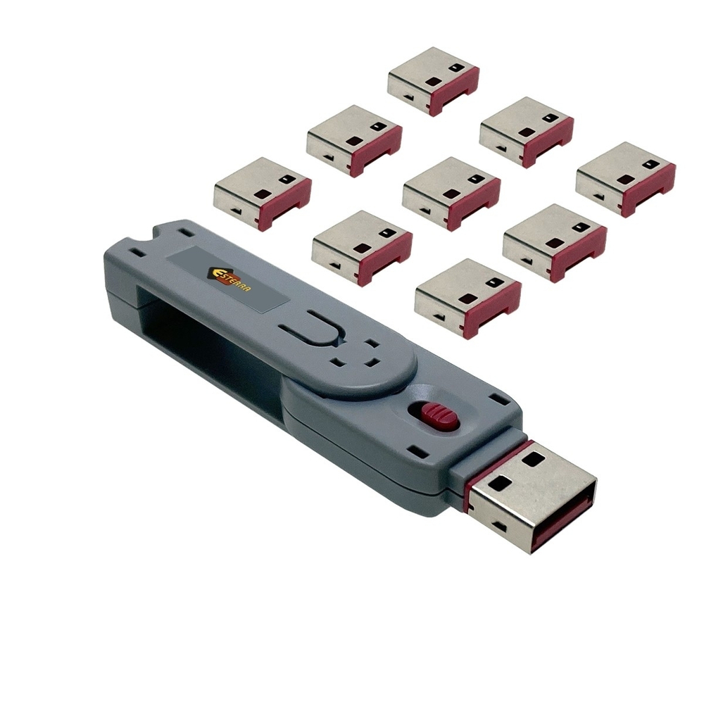 Аксессуар Espada USB блокиратор портов (в комплекте 10 заглушек) ELock10, Esterra (46006)