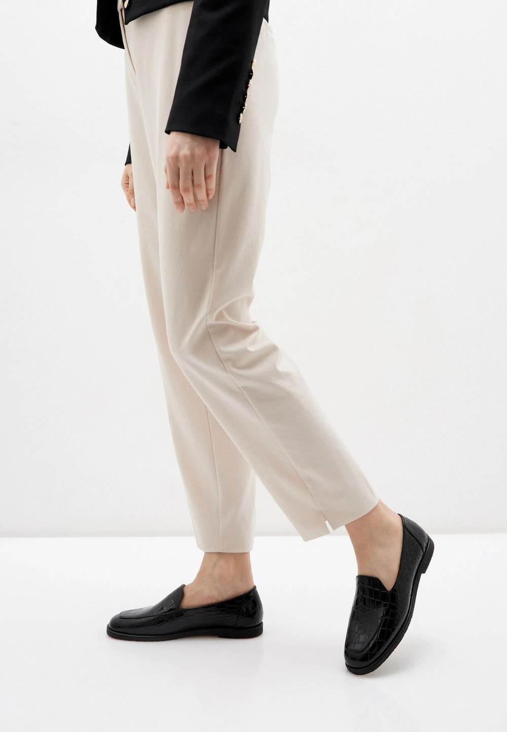 Лоферы // Jill // Croc // Black