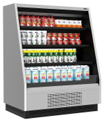 Горка холодильная Carboma F 16-08 VM 1,3-2 версия 2.0 0030 (бок металл с зеркалом) 9006-9005