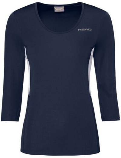 Женская теннисная футболка (dł. Рукава) Head Club Tech 3/4 Shirt W - dark blue