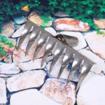 Грабли витые 8 зубьев нержавеющая сталь