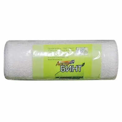 Бинт медицинский фиксирующий эластичный вязаный 14 см 7 м 100 шт