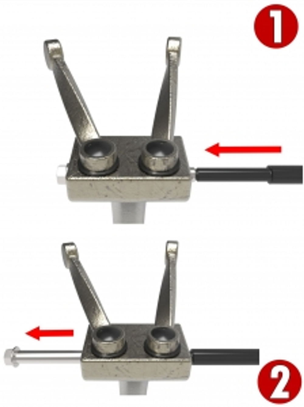 Выколотка для пневмомолотка, набор 6 предметов, KA-3760
