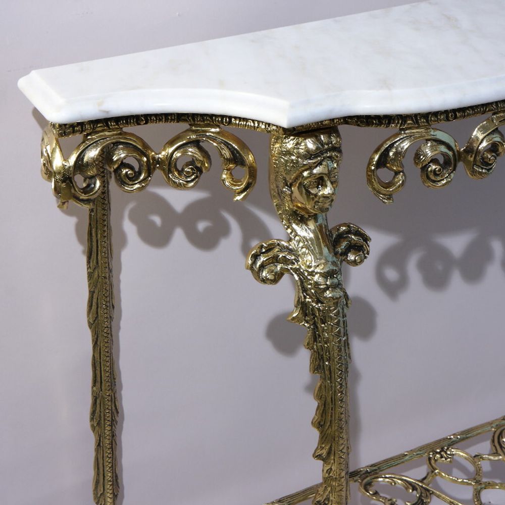 Bello De Bronze Консоль Креденсия Дос Караш со столешницей из мрамора