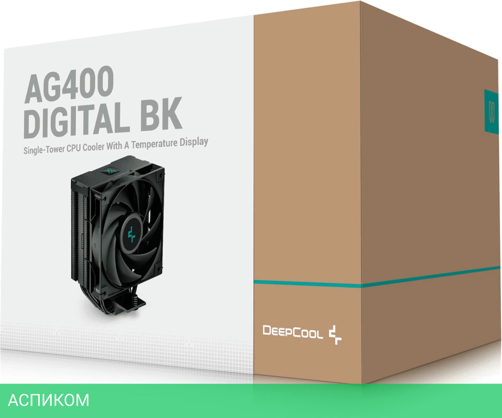 Кулер для процессора DeepCool AG400 DIGITAL BK (R-AG400-BKNDMN-G-2)