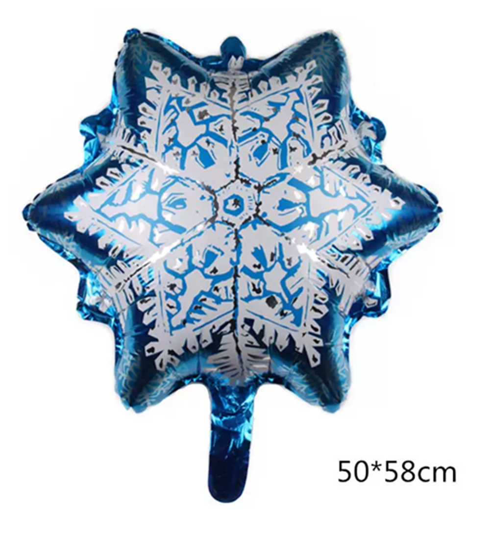 Фольгированный шарик "Снежинка" (49)10