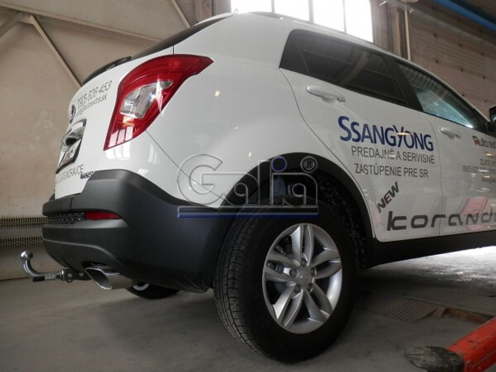 Фаркоп оцинкованный Galia S129A для Ssang Yong New Actyon 2011-(паспорт и сертификат в комплекте)(без электрики)