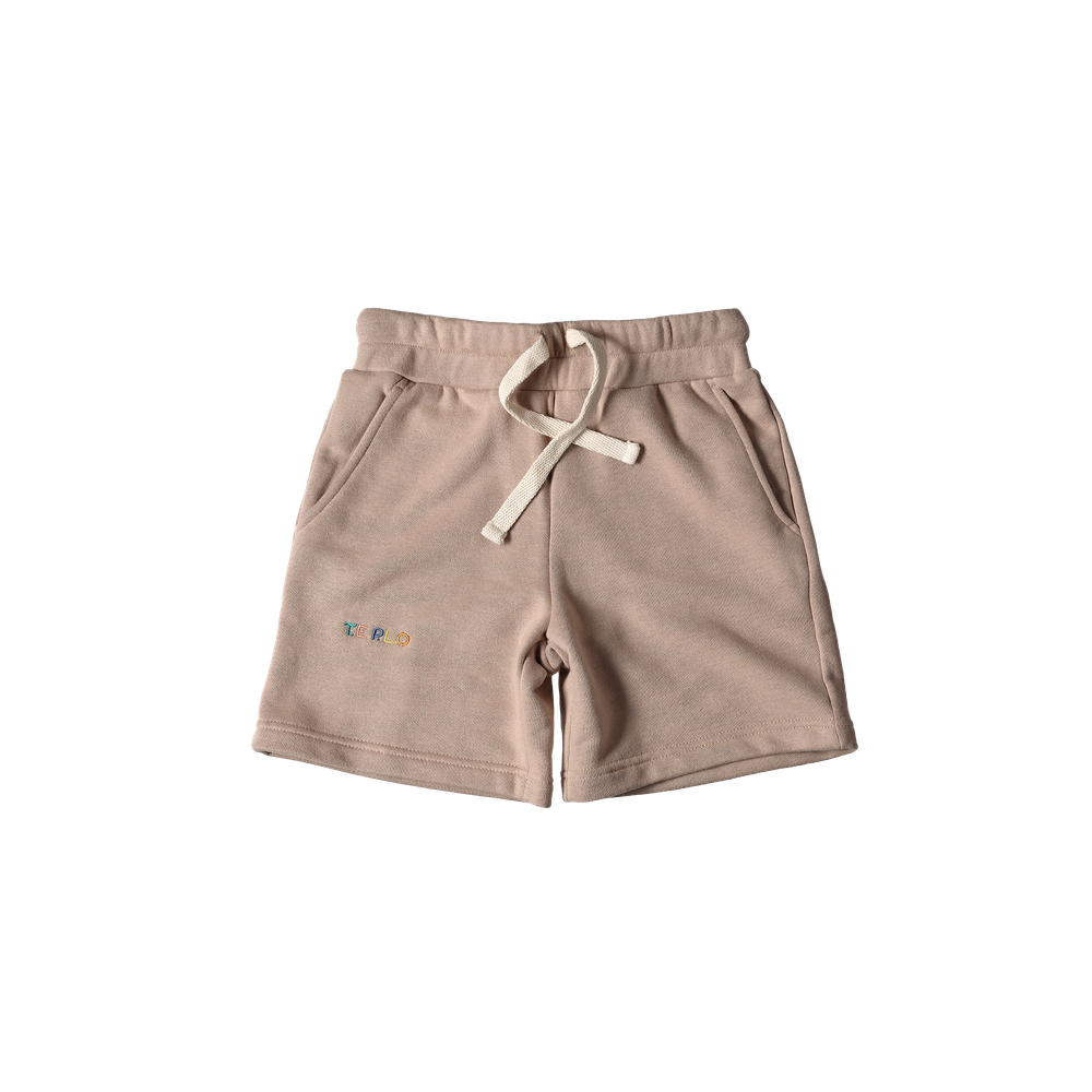 Шорты прямые с фирменным логотипом Латте