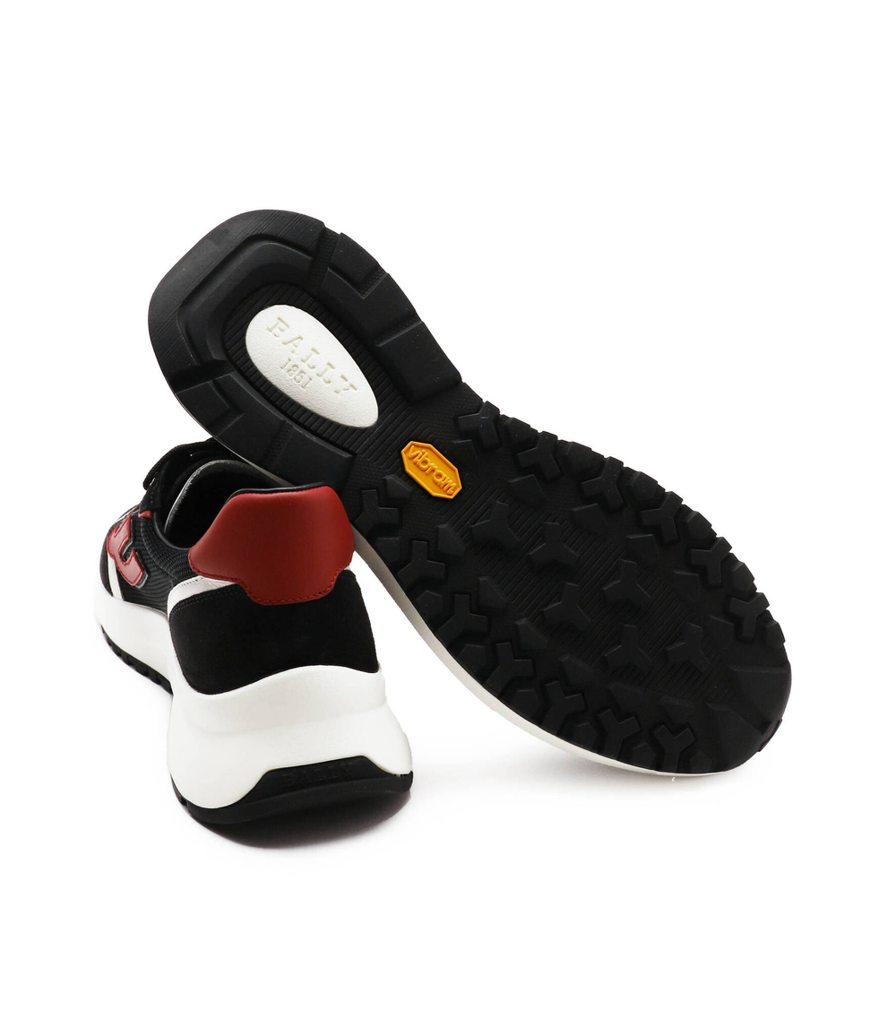 Кожаные кроссовки demmy-t Bally - черный(MSK145)