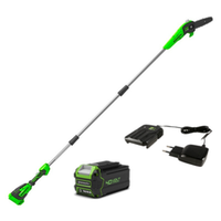 Аккумуляторный сучкорез (высоторез) Greenworks G40PSFK6, 40v, 20 см, АКБ 5 А·ч и ЗУ