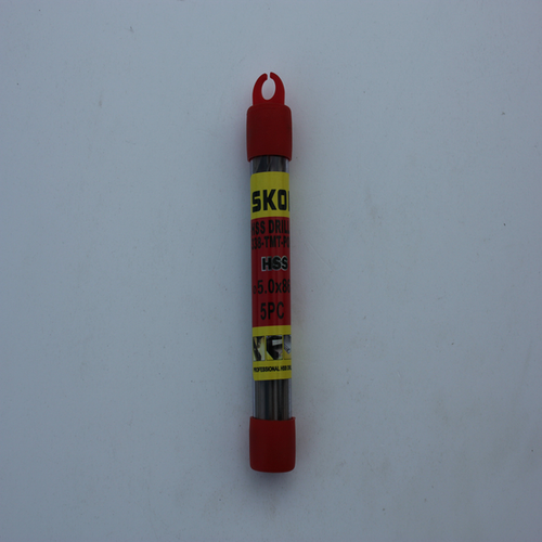 Сверло по металлу кобальт  5,0мм красное SKOL (5шт/уп) арт.339-050