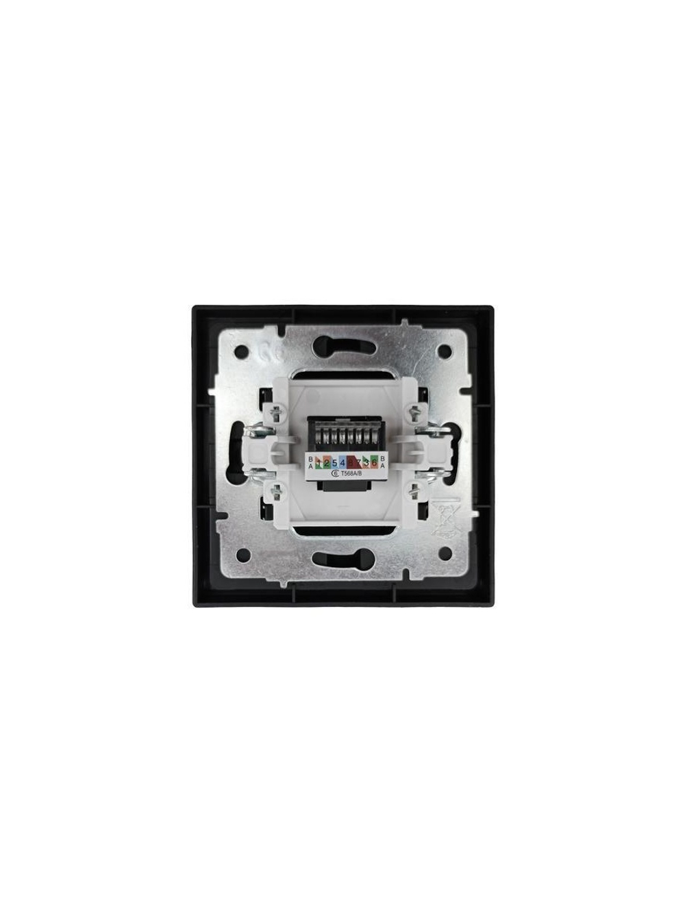 Розетка компьютерная 1-мест. СП ZIMA IP20 черн. бархат LEZARD 704-4288-140
