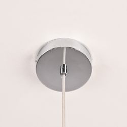 Люстра Rh Utilitaire Disk Triple Pendant Silver By Imperiumloft