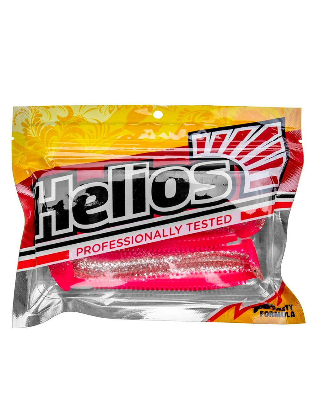 Виброхвост Helios Shaggy 5,12"/13 см Black & White 5шт. (HS-18-023)