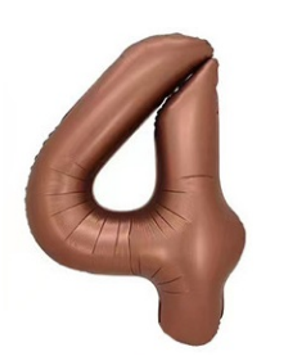 К Цифра 4 Шоколад 100 см.