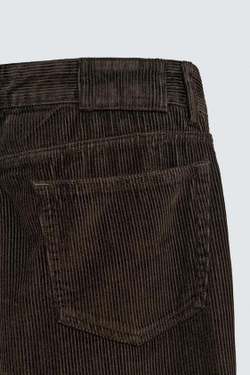 ZARA ВЕЛЬВЕТОВЫЕ БРЮКИ REGULAR FITНЕВЫЙ, КОРИЧНЕВЫЙ