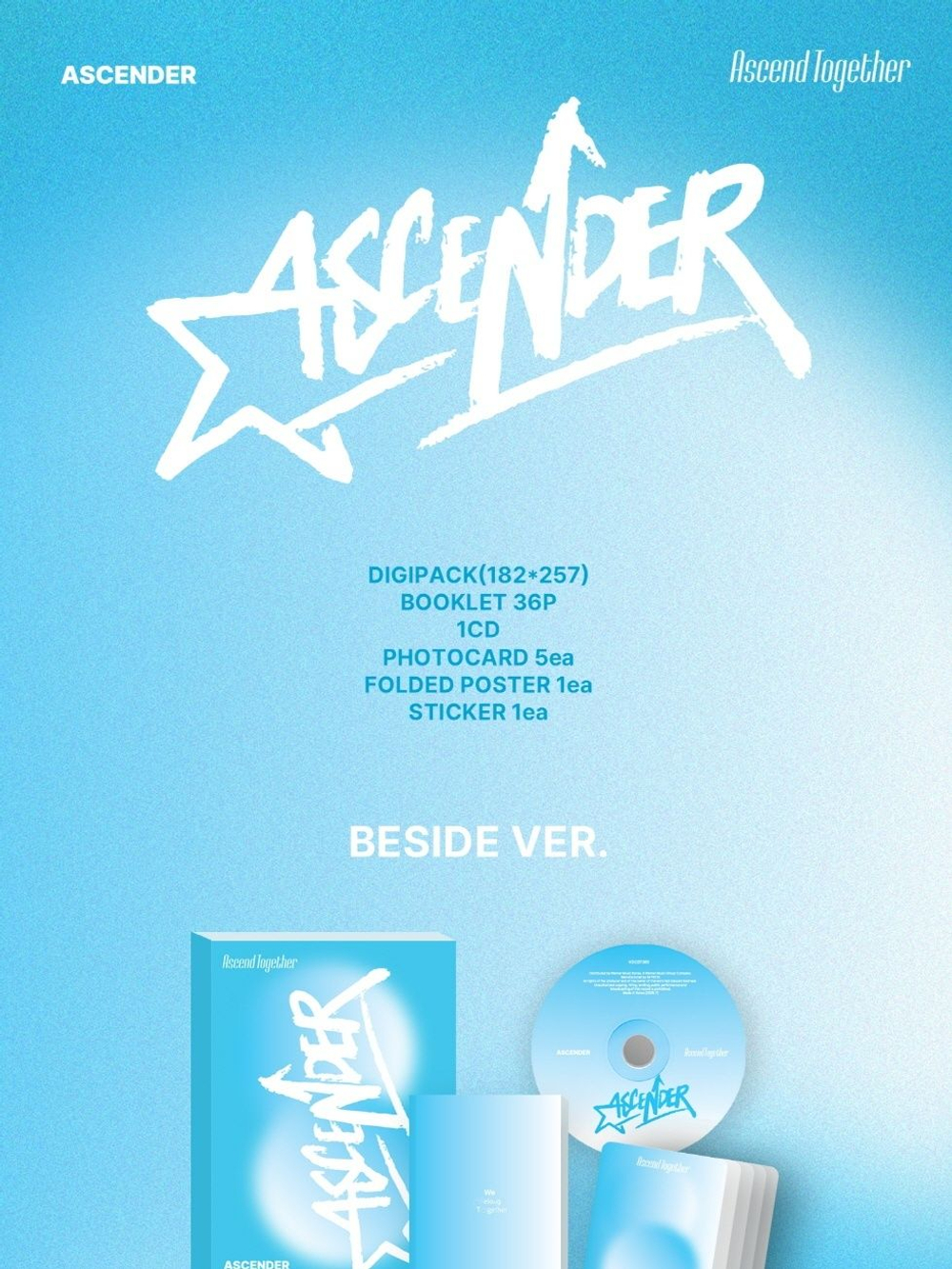 (ПРЕДЗАКАЗ) Альбом ASCENDER - ASCEND TOGETHER Album RANDOM Version