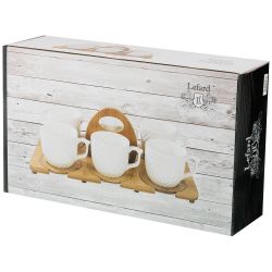 ЧАЙНЫЙ НАБОР LEFARD "NATIVE" НА 6 ПЕР. 12 ПР. 300 МЛ НА ДЕР. ПОДСТАВКЕ (КОР=6НАБ.)