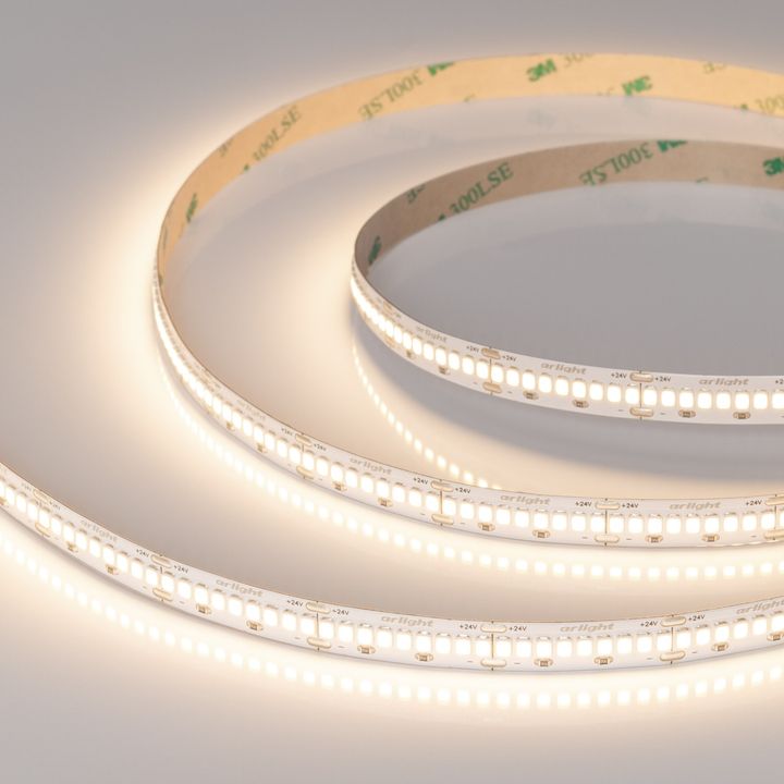 Светодиодная лента ULTRA-A288-10mm 24V Warm3000 (17 W/m, IP20, 5m) Arlight 054931