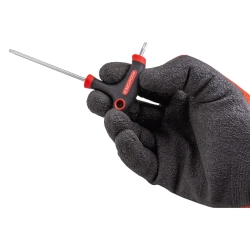 Ключ Т-образный TORX с прорезиненной рукояткой T15х75мм, на пластиковом держателе RockForce##Rock FORCE RF-76715G