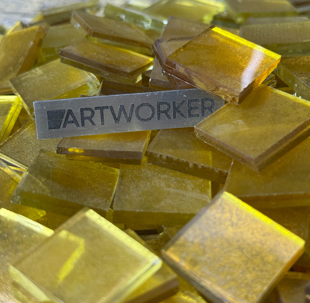 Золотая смальта 22х22 мм (2.5 гр) - 4 мм